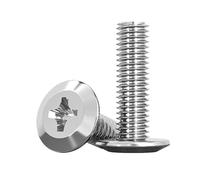 ORANXIN M3 x 25mm 50 Pcs Cruciforme Enfoncé Tête plate Boulons de connexion Acier inoxydable 304 Plywood Mobilier Tête fraisée Vis à métaux