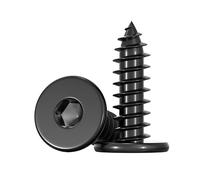 ORANXIN M4 x 16mm 50 Pcs Hexagonal interne Extra mince Tête plate Vis autotaraudeuses Acier inoxydable 304 Profil bas Tête fraisée Vis autoperceuses