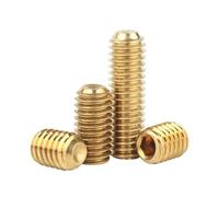 ORANXIN M4 x 20mm 20 Pcs Douille Hexagonale Vis de pression Laiton Point de tasse Hexagone Vis sans tête Boutons Allen