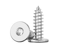 ORANXIN M5 x 16mm 50 Pcs Extra fin Tête plate Torx Vis autotaraudeuses Acier inoxydable 304 Embout étoile Profil bas Fraisée Vis à bois