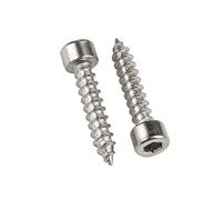 ORANXIN M5 x 50mm 30 Pcs Vis autotaraudeuses Acier inoxydable 304 Tête cylindrique Conférencier Trompette Capuchon de douille Vis à bois