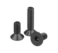 ORANXIN M8 x 50mm 5 Pcs Boulons à tête fraisée Grade 10.9 Acier au carbone Hexagone à douille Vis Tête plate Boulons Allen Vis à métaux Fixations