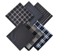 ORARTMM Lot de 6 mouchoirs classiques en coton pour homme, carrés de poche polyvalents pour homme, grands mouchoirs en coton doux, carrés de poche respirants pour homme pour un transport quotidien