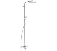 Oras Optima Style kit baignoire-douche mural avec thermostat avec douche pluie chrome 7193NU