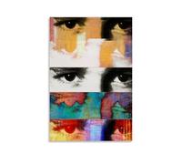 ORAUSEUN Poster Jeff Buckley Yeux sur toile - Couverture esthétique - Poster vintage décoratif pour chambres - 30 x 45 cm - Style sans cadre