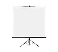 Oray Écran de projection sur pied Byron 2 – 1:1 – 2 m x 2 m – Blanc/Noir