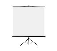 Oray Écran de projection Byron 2 150 x 150 cm 1:1 Trépied portable Blanc/Noir