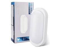 Oraymin Lampe de Cave, 18W 1710LM Plafonnier Ovale, Lampe Murale IP65 pour Pièce Humide d'extérieur, 4000K Plafonnier pour Escaliers, Couloir, Jardin, Salle de Bain, Garage, Blanc