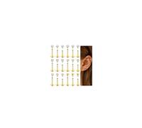 ORAZIO 18 Pièces Piercing Nez Or Acier Chirurgical Piercing Oreille Tragus Piercing Labret Levre Cartilage Boucle d'oreille Helix Piercing pour Femme Homme