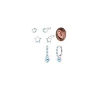 ORAZIO 3 Paires Argent Boucle Doreille Enfant Fille Boucle D Oreille Enfant Cœur Etoile Argent Creole Helix Piercing Oreille Boucle D'oreille Enfant Fille E