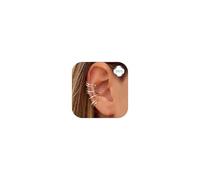ORAZIO 4Pcs Boucles d'Oreilles Manchette en Argent Sterling 925 pour Femmes CZ Non-Piercing Fake Helix Cartilage Cuff Boucles d'Oreilles Clip sur Petites Boucles d'Oreilles
