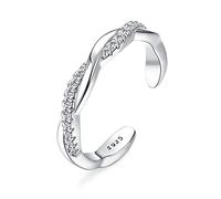 ORAZIO 925 Argent Sterling Bague Orteil pour Femmes Flèche d'infini Nœud Celtique Vintage Fleur de Marguerite Stylish Bague Pied réglables Bijoux de Pieds pour la Plage d'été Bagues d'orteil