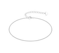 ORAZIO Bracelet de Cheville en Argent Sterling 925 Bracelets de Cheville Multicouches pour Femmes Coeur Boule Ronde Bracelets de Cheville Chaîne Réglable Été Plage Pied Bijoux