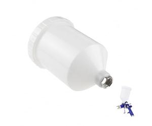 ORAZIO - Pistolet à Peinture HVLP, gobelet en Plastique de 600ml avec connecteur fileté, Convient à la Plupart des Pistolets de pulvérisation de la série Automobile SP22142002