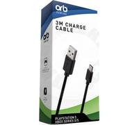 ORB Cordon de charge pour manettes de jeu USB-C 3m (PS5/XSX)