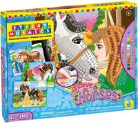 Kit Créatif Sticky Mosaics J'aime les Chevaux Orb Factory Multicolore G