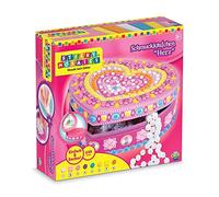 Orb Factory ORB62897 - Loisirs Créatifs - Boite à Bijoux Cœur - Sticky Mosaiques Autocollantes aux Numéros