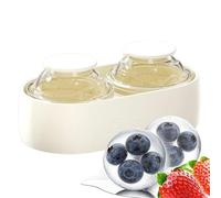 Orb Freezing Creator Set | Silicone ABS 13,6 x 5,7 x 7,3 cm Release Tray | Whisky Bourbon Cocktail Sphere Spirit Drink Round Iceform Tool | Home Party Kitchen Picnic Camping Outdoor Leisure