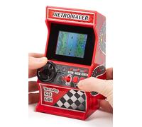 Orb Mini Machine de Course d'arcade, 30 Jeux de Course 8 Bits intégrés, Jeux de Voiture, vélo, Bateau et Ski, écran Couleur 2,4", Volant, Levier de Vitesse, 2 Boutons, Cadeau Parfait - ThumbsUp!