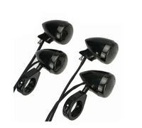 ORBANA Clignotants Lumières Lot De 4 Clignotants De Moto pour Boîtier De Lampes Indicatrices 41 Mm avec Pince Et Arrière