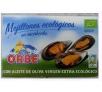 Orbe Petites Moules Marinées en Escabèche, Calibre 40/60, Huile d'Olive Vierge Extra, 540g, pour Apéritif