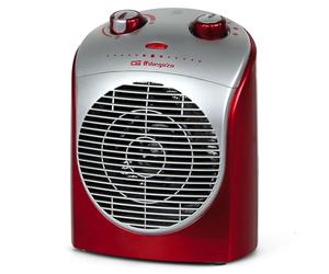 Orbeg Ozo FH 5026 Chauffage 2 niveaux de puissance fonction ventilateur, chaleur instantanée, thermostat réglable, 2200 W
