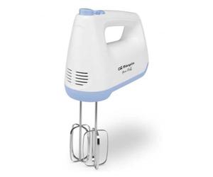 Orbegozo BA 3750 - Batteur sur socle, 6 vitesses + fonction turbo, taille compacte, bol de rangement, accessoires amovibles lavables au lave-vaisselle, 400 Watt