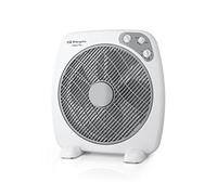 Orbegozo BF 0140 - Ventilateur Box Fan, 3 vitesses, diffuseur rotatif, minuterie, pales de 40 cm, 60 W, noir