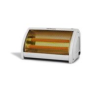 Orbegozo BP 3200 - Réchaud en céramique, 2 niveaux de puissance, double bouton de fonctionnement, poignée de transport, système anti-basculement, 1000 W