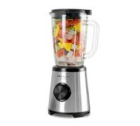 Orbegozo BV 15350 Mixeur en verre thermo-résistant 1,75 l, moteur AC, 2 vitesses + impulsion, lame amovible à 4 lames et fonction hachoir à glace 1 500 W