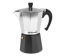 Orbegozo - Cafetière de Alumini 6 tasses, Noir/Argenté