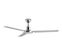 Orbegozo CFC 49120 - Ventilateur de plafond avec interrupteur mural, 5 vitesses, silencieux, diamètre de 120 cm, chrome, 60 W, gris