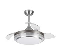 Orbegozo CP 110105 Ventilateur de plafond Elegance - Moteur DC puissant - Pales rétractables - Lumi