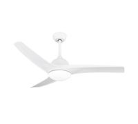 Orbegozo CP 146132 Ventilateur de plafond 132 cm moteur DC 35 W 6 vitesses silencieux télécommande réversible été/hiver LED 24 W 2400 lm 3000-6000 K minuterie 1-8h avec deux tiges