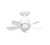 Orbegozo CP 152038 Ventilateur de plafond E27 40 cm 15 W DC 3 vitesses silencieux télécommande LED 10 W 900 lm 3000-6000 K luminosité et couleur réglable Installation plafond ou ampoule standard