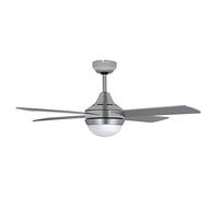 Orbegozo CP 91120 - Ventilateur de plafond avec lampe à LED, télécommande, 3 vitesses, minuterie, 60 W, argenté, 120 cm de diamètre, taille unique