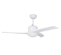 Orbegozo CP 92105 - Ventilateur de plafond avec lampe, télécommande, pales de 105 cm de diamètre,3 vitesses, 50 W, blanc