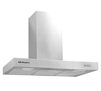 Orbegozo DS 56190 B IN Hotte aspirante décorative 90 cm en acier inoxydable extraction 630 m3/h cheminée réglable 3 niveaux de puissance 190 W