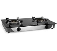 Orbegozo Cuisinière à gaz FO 2720 Elegance – 2 brûleurs triple couronne – Allumage piézoélectrique