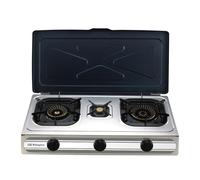 Orbegozo FO 3500 - Cuisinière à gaz compacte et efficace - Allumage piézoélectrique - 3 brûleur