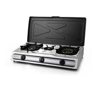 Orbegozo FO 3500 - Cuisinière à gaz compacte et efficace - Allumage piézoélectrique - 3 brûleur