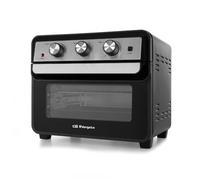 Orbegozo HOF 220 Friteuse sans huile, 22 l, minuteur 60 min, 6 modes, régulateur de température, accessoire rôtisseur, puissance de four de 1600 W et de friteuse de 1700 W, noir et gris