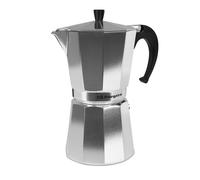 Orbegozo KF 1200, machine à café italienne, 12 tasses, poignée ergonomique, convient aux cuisinières à gaz, électriques et vitrocéramiques, aluminium, soupape de sécurité