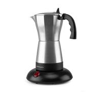 Orbegozo KFE 660 Cafetière électrique italienne Partagez du plaisir avec 6 tasses de café chaud en quelques minutes Puissance 480 W - Arrêt automatique - Couvercle avec fenêtre - Base froide au touche