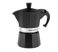 Orbegozo KFN 310 - Cafetière italienne en aluminium, 3 tasses, manche ergonomique, valve de sécurité, filtre amovible