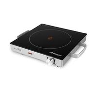 Orbegozo Plaque chauffante portable vitrocéramique PCE5000 – 2000W, inox, thermostat réglable, noire
