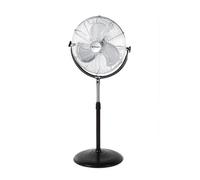 Orbegozo PWS - Ventilateur de pied Industrial Power Fan, puissance 130 W, 3 vitesses Diamètre d'hélice : 50 cm Noir-argenté