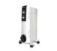 Orbegozo RF 1500 Radiateur à bain d’huile, 1500 W, construction modulaire composée de 7 éléments, modèle blanc, 3600 W, 1 litre, 44 décibels, noir