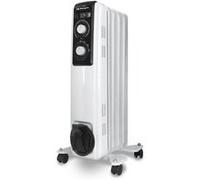 Orbegozo RF 1000 Radiateur à bain d’huile, 1000 W, construction modulaire composée de 5 éléments, modèle blanc, 3600 W, 1 litre, 44 décibels, bois, noir