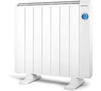 Orbegozo RRE 1310 Radiateur à économie d'énergie, 7 éléments chauffants, écran numérique LCD, télécommande, programmable, 1300 W, 1 litre, 44 dB, aluminium, blanc